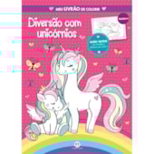 Produto Livro Livro tapete Diversão com unicórnios - Meu livrão de colorir