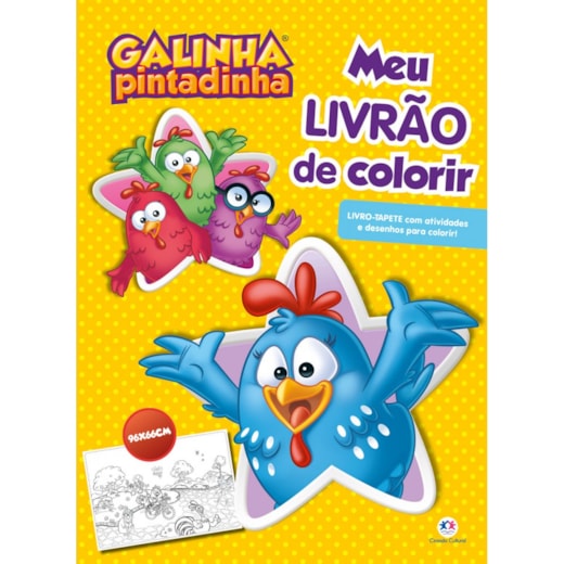 Livro Livro tapete Galinha Pintadinha - Meu livrão de colorir