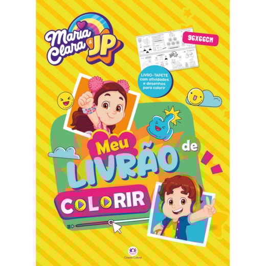 Livro Livro tapete Maria Clara e JP - Meu livrão de colorir