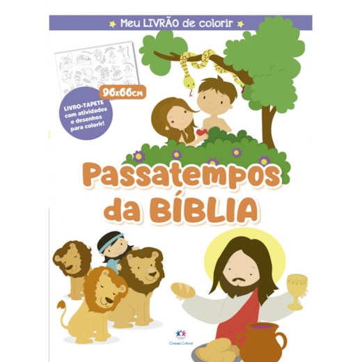 Livro Livro tapete Passatempos da Bíblia - Meu livrão de colorir