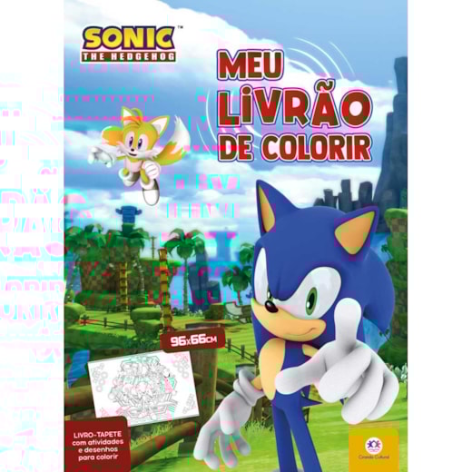 Livro Livro tapete Sonic - Meu Livrão de Colorir