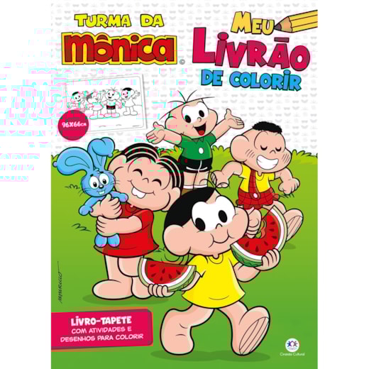 Livro Livro tapete Turma da Mônica - Meu livrão de colorir