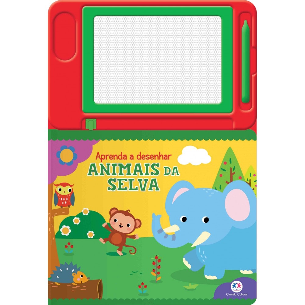 Livro Lousa magnética Animais da Selva - Ciranda Cultural