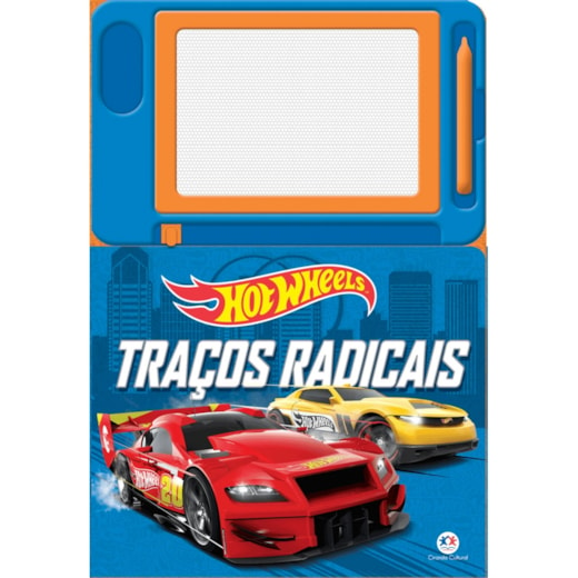 Livro Lousa magnética Hot Wheels - Traços radicais