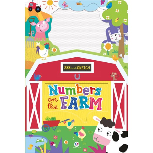 Livro Lousa magnética Numbers on the farm