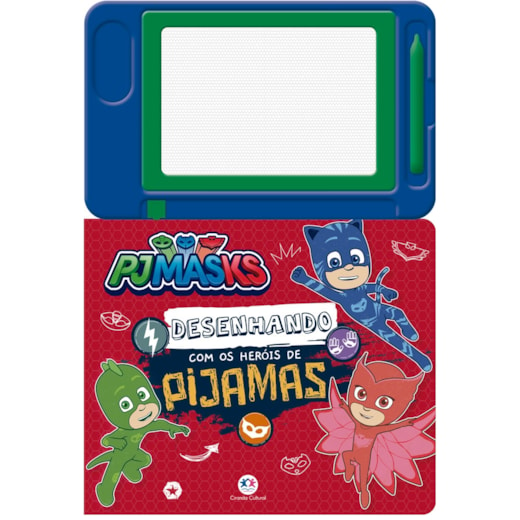 Livro Lousa magnética Pj Masks - Desenhando com os heróis de pijamas