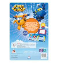 Livro Lousa magnética Super Wings - Desenhando pelo mundo
