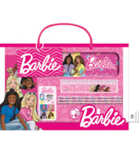 Livro Maleta Barbie - Livro maleta divertida com lápis e cartela de adesivos