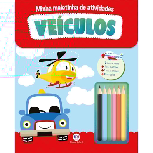Livro Maleta Veículos