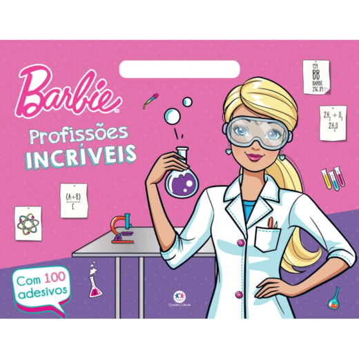 Livro Megabloco Barbie - Profissões incríveis