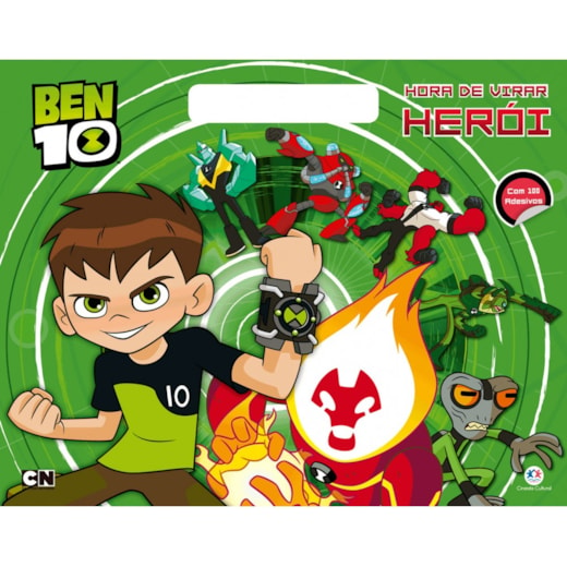 Livro Megabloco Ben 10 - Hora de virar herói!