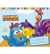 Livro Megabloco Galinha Pintadinha - Colorindo e aprendendo