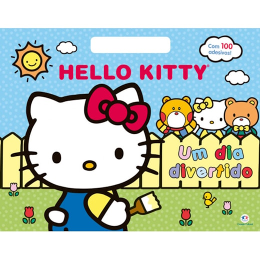 Livro Megabloco Hello Kitty - Um dia divertido