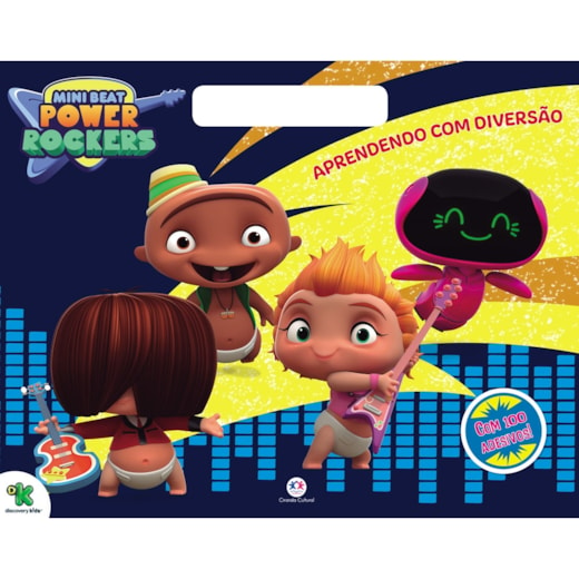 Livro Megabloco Mini Beat Power Rockers - Aprendendo com diversão