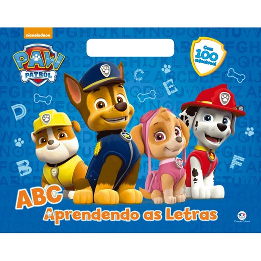 Livro Megabloco Patrulha Canina - ABC aprendendo as letras