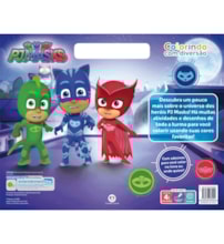 Livro Megabloco PJ Masks - Colorindo com diversão