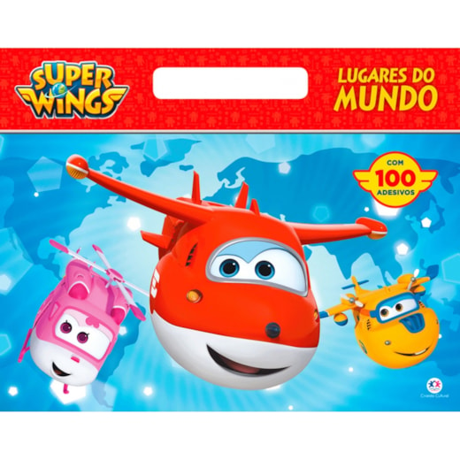 Livro Megabloco Super Wings - Lugares do mundo