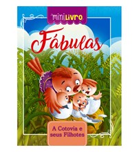 Livro Minilivro Fábulas - A cotovia e seus filhotes