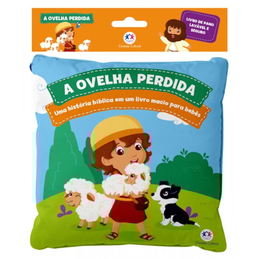 Livro Pano A ovelha perdida - Meu livro de pano