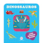 Livro Pano Dinossauros - Livro sensorial de pano para bebês