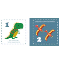 Livro Pano Dinossauros - Livro sensorial de pano para bebês