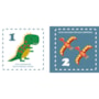 Livro Pano Dinossauros - Livro sensorial de pano para bebês