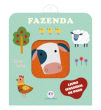 Livro Pano Fazenda - Livro sensorial de pano para bebês