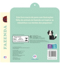 Livro Pano Fazenda - Livro sensorial de pano para bebês