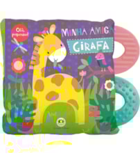 Livro Pano Minha amiga girafa Livro Pano Minha amiga girafa