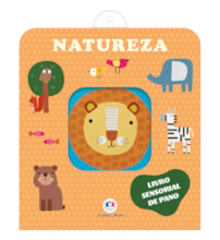 Livro Pano Natureza - Livro sensorial de pano para bebês