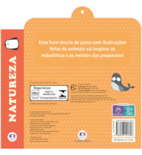 Livro Pano Natureza - Livro sensorial de pano para bebês