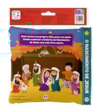 Livro Pano O nascimento de Jesus - Meu livro de pano