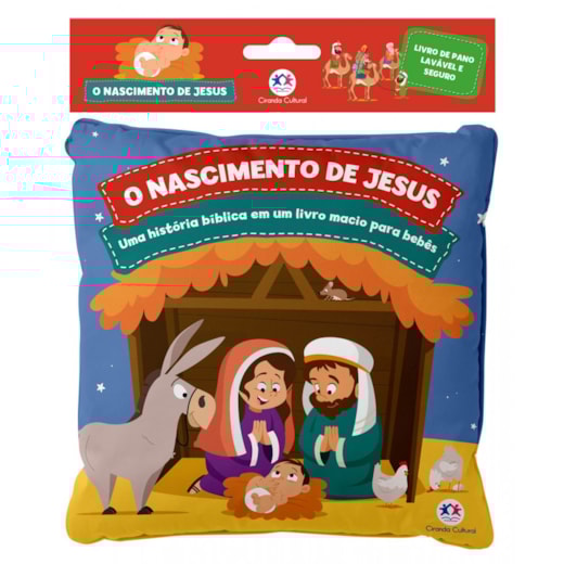 Livro Pano O nascimento de Jesus - Meu livro de pano
