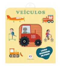 Livro Pano Veículos - Livro sensorial de pano para bebês