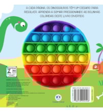 Livro Pop it Dinossauros coloridos