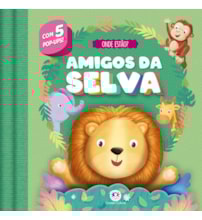Livro Pop-up Amigos da selva