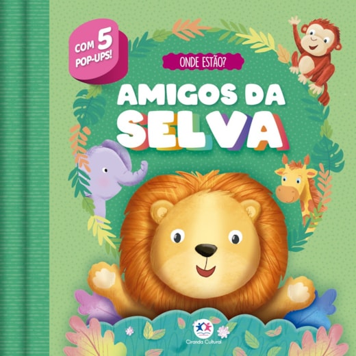 Livro Pop-up Amigos da selva