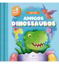 Livro Pop-up Amigos dinossauros