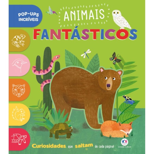 Livro Pop-up Animais Fantásticos - Livro Pop-Up Infantil para Explorar a Natureza