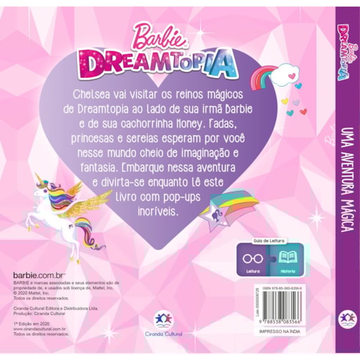 LIVRO BARBIE A PRINCESA E A POP-STAR (CIRANDA CULTURAL) - Barra Soluções Informática e Papelaria