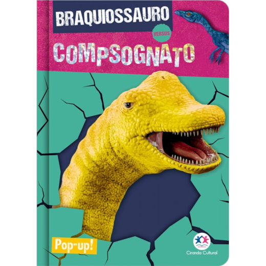 Livro Pop-up Braquiossauro versus Compsognato