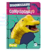 Livro Pop-up Compsognato vs Braquiossauro