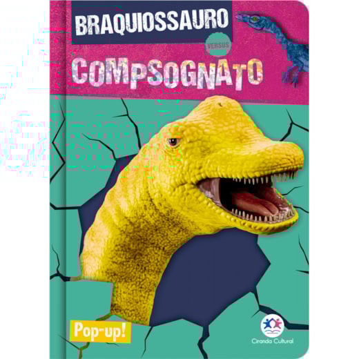 Livro Pop-up Compsognato vs Braquiossauro
