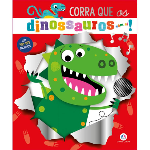 Livro Pop-up Corra que os dinossauros vêm aí!