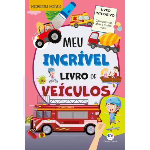 Livro Pop-up Meu Incrível Livro de Veículos - Com pop-up e abas