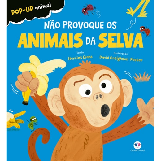 Livro Pop-up Não provoque os animais da selva