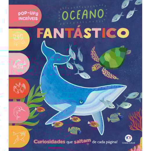 Livro Pop-up Oceano Fantástico - Livro Pop-Up Infantil sobre o Mundo Submarino