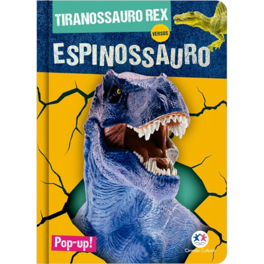 Livro Pop-up Tiranossauro rex versus Espinossauro