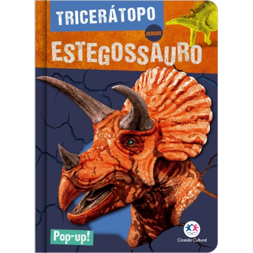 Livro Pop-up Triceratops vs Stegosaurus