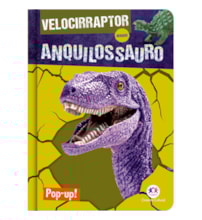 Livro Pop-up Velociraptor vs Ankylosaurus
